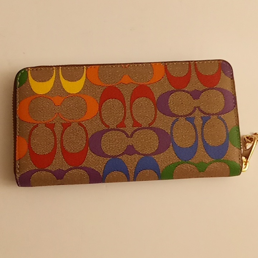 NEW COACH NEW YORK Party Festival Travel One Size Brown-Tan Multi Colors PD P - Picture 2 of 11